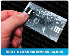 spot glass business card samples